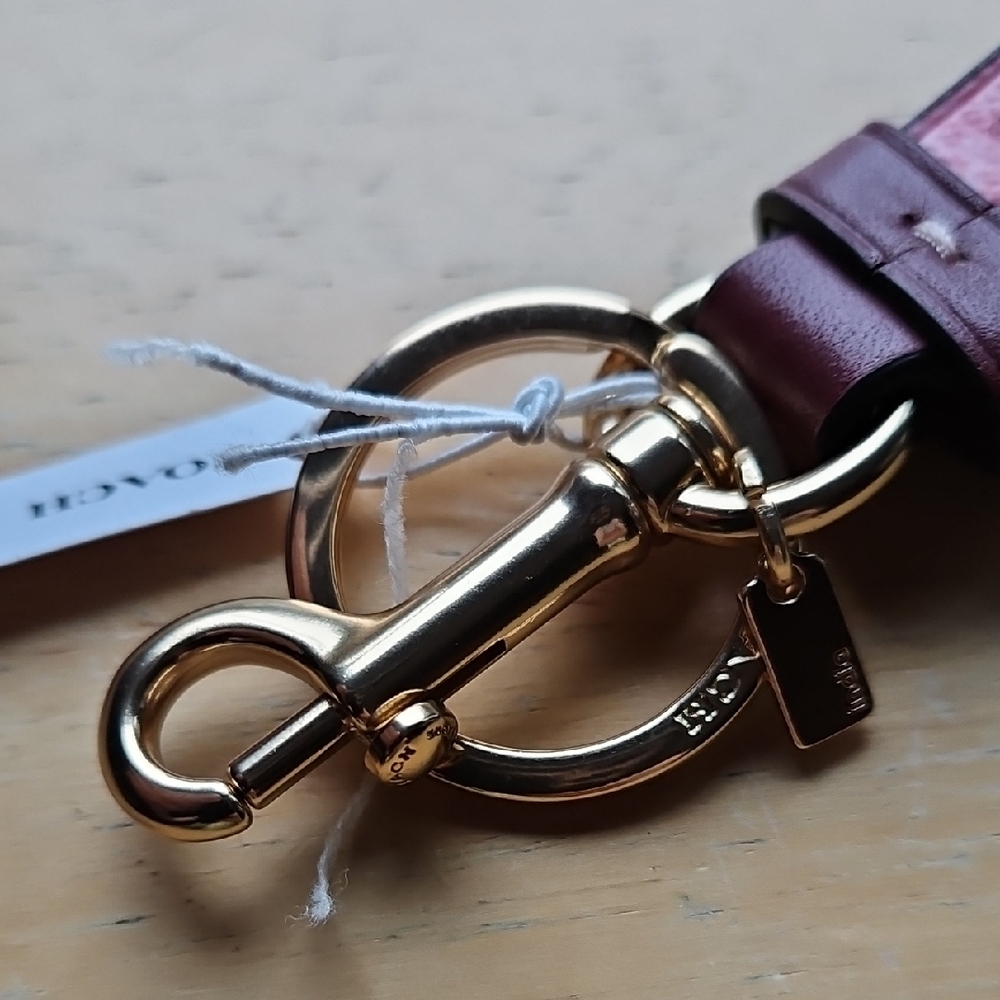 Coach Red Keychain with Durable Metal Hardware - Picture 4 of 11